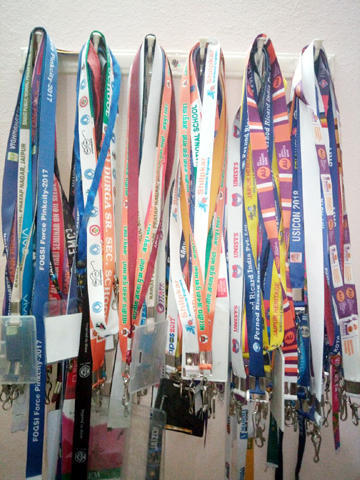 16mm multicolor digital lanyard Without hook and Cutting